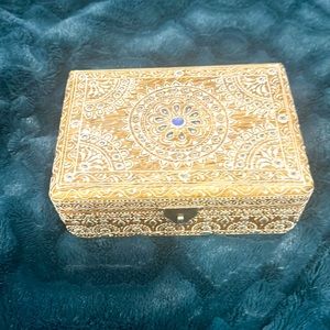 Boho wood jewelry box